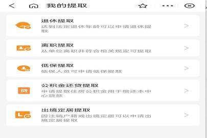 公积金提取条件是什么