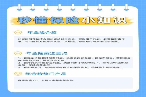 如何挑选养老年金险