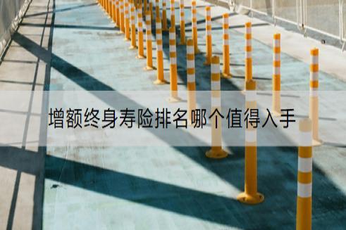 增额终身寿险排名哪个值得入手