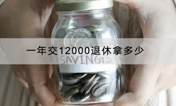 一年交12000退休拿多少？怎么交领取比较高？